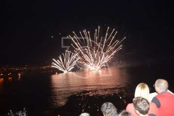 Espectáculo pirotécnico de Melenara (Foto Francisco Javier Santana y TA)